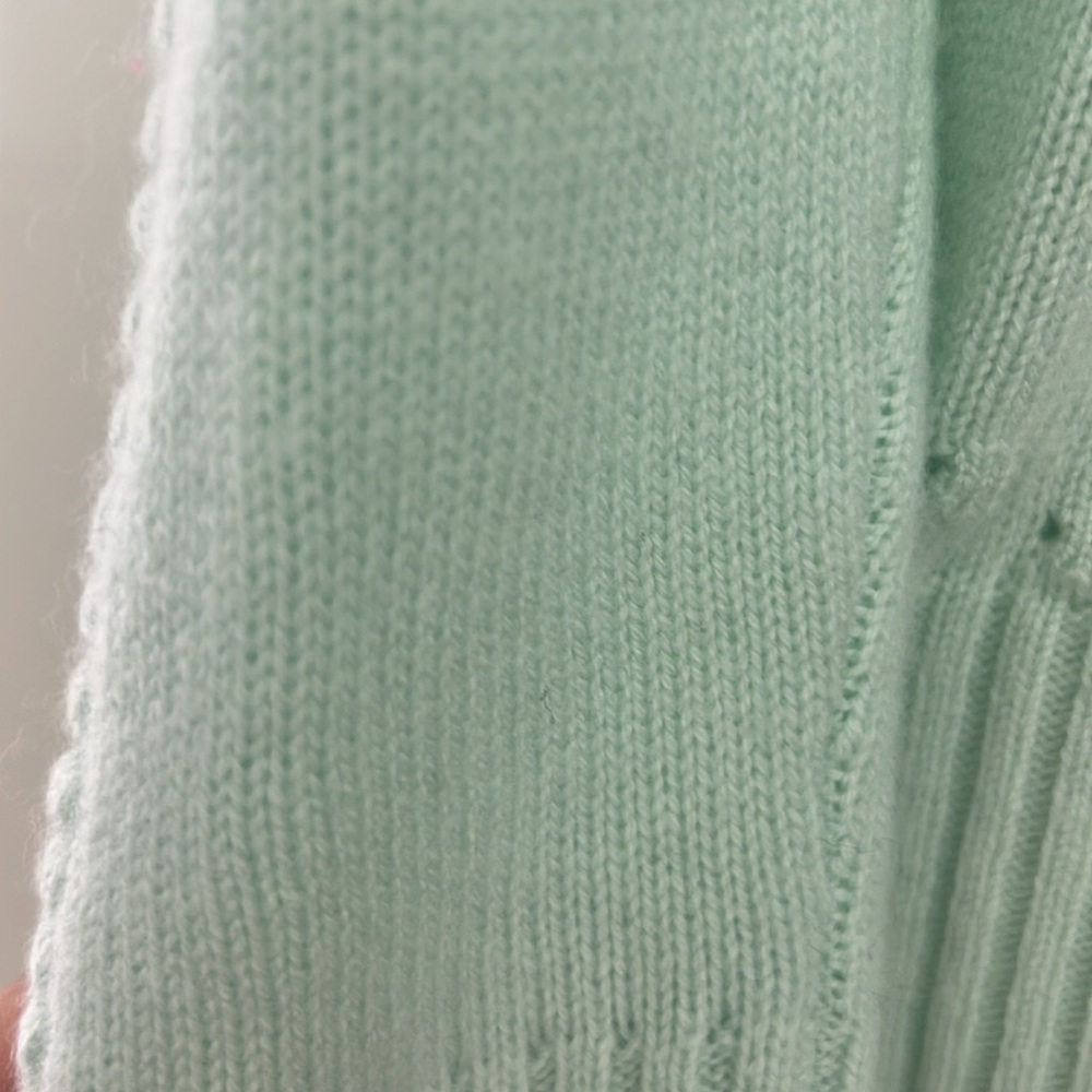 NWOT Sail to Sable Green Crew Neck  Cashmere - Picture 5 of 5